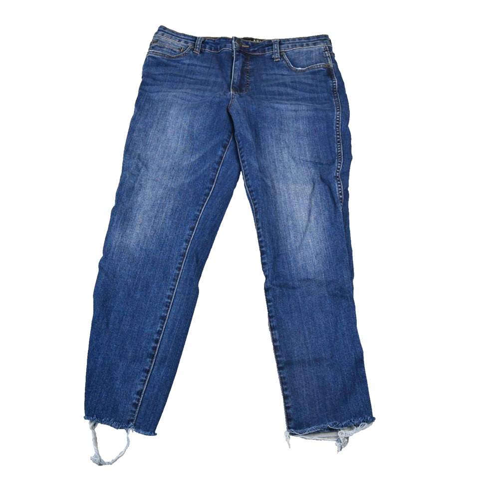 Kut from the Kloth Jeans Womens 10 (32x27) Catherine Fab Ab Boyfriend Blue Denim